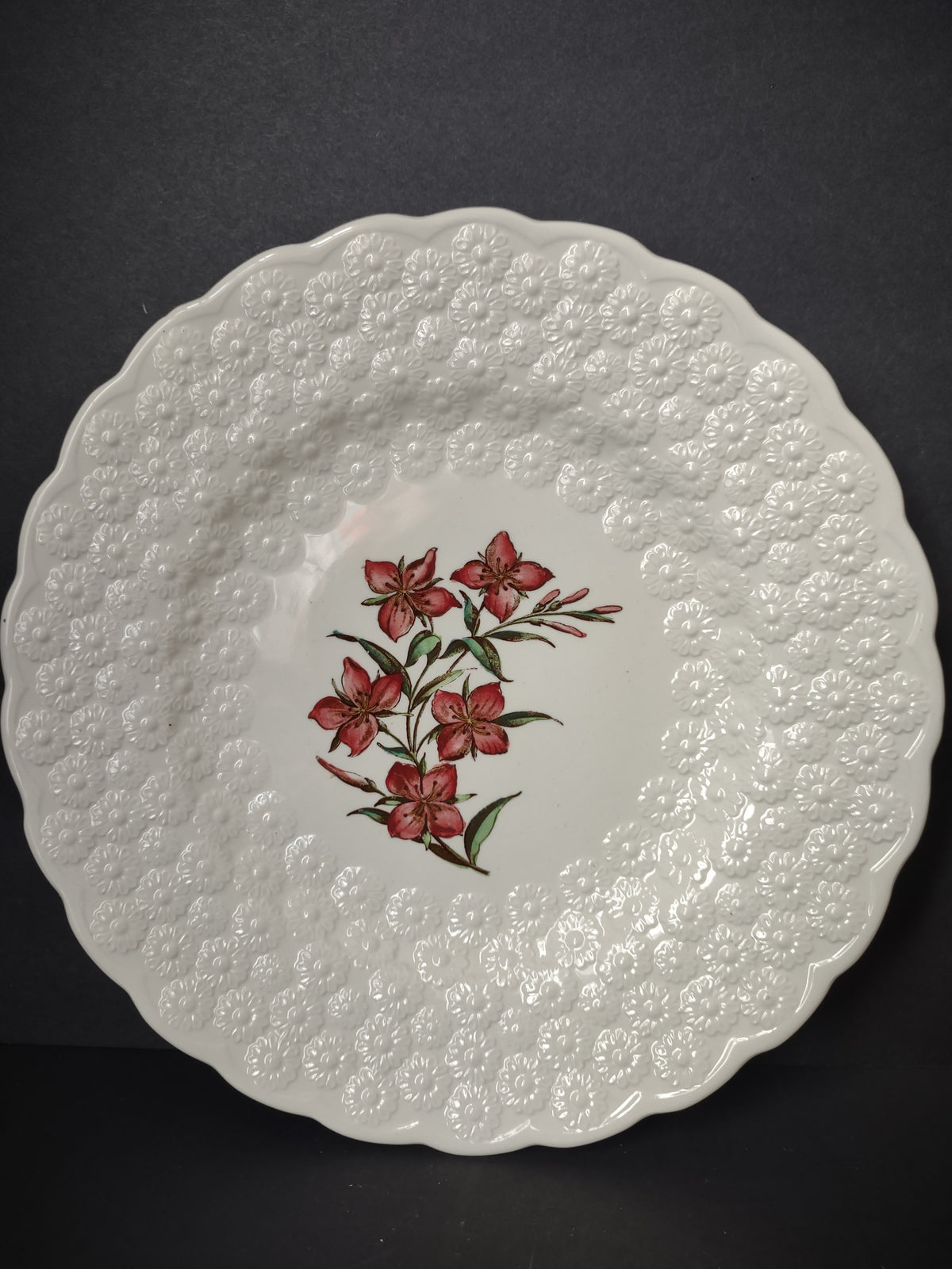 Vintage Spode Canadian Centennial Yukon Purple Fireweed Plate 1967 [7475E]
