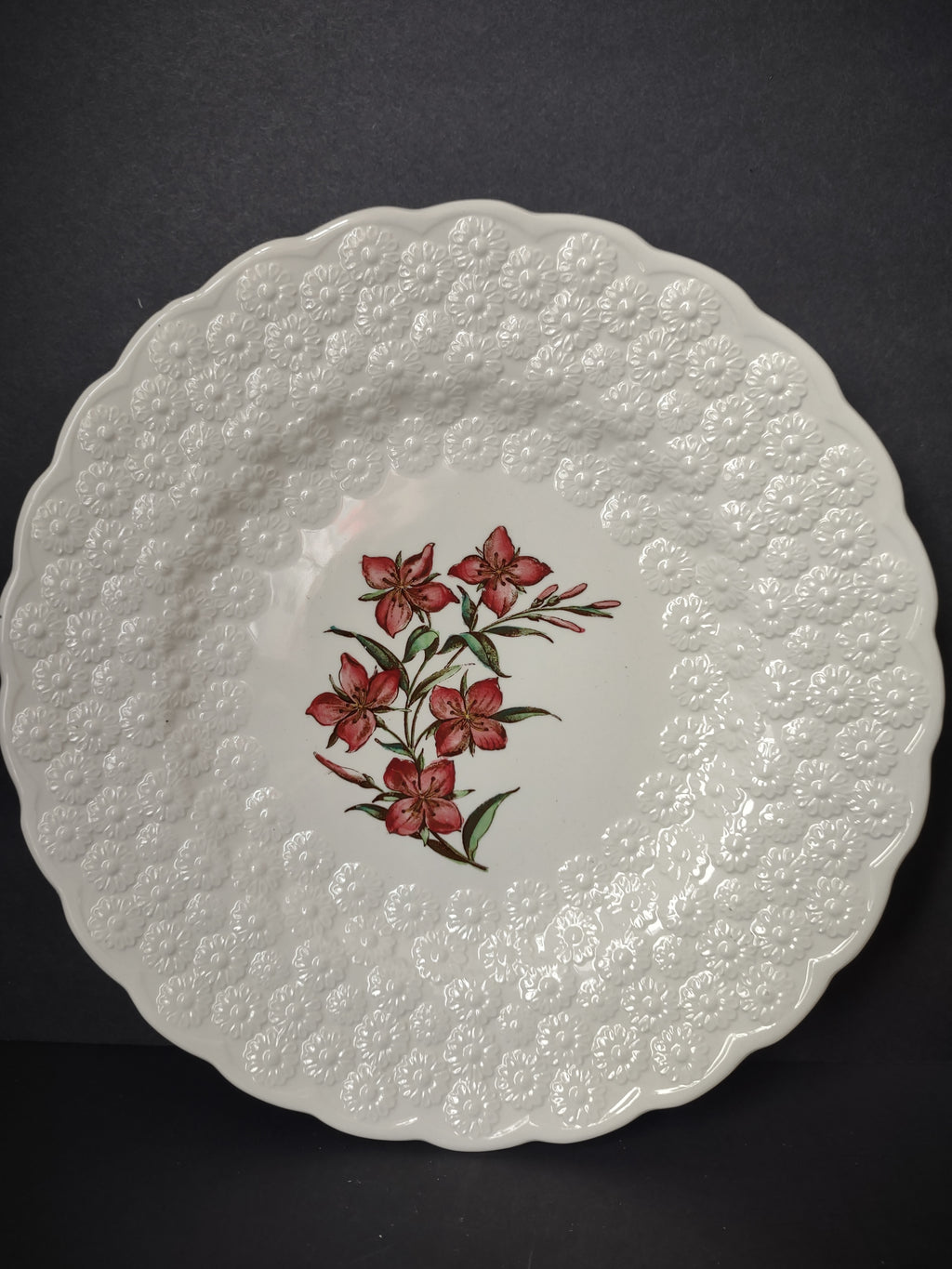 Vintage Spode Canadian Centennial Yukon Purple Fireweed Plate 1967 [7475E]