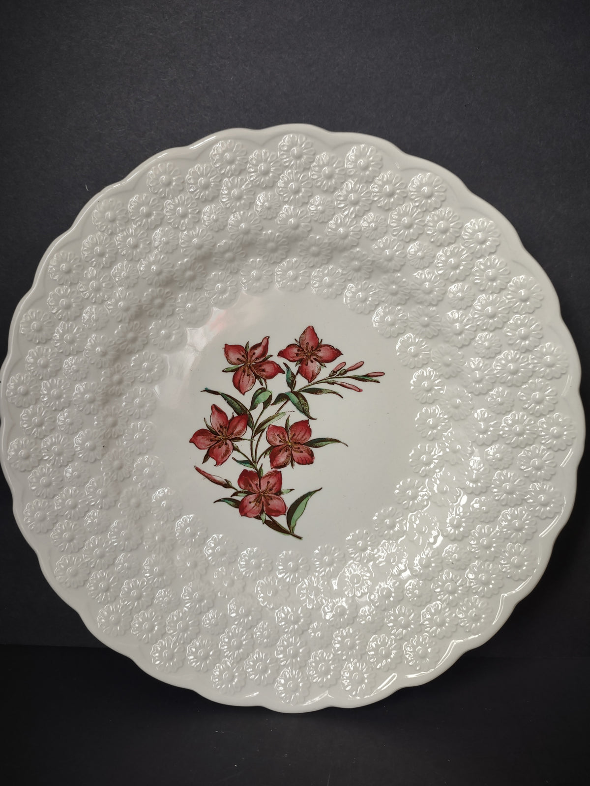 Vintage Spode Canadian Centennial Yukon Purple Fireweed Plate 1967 [7475E]