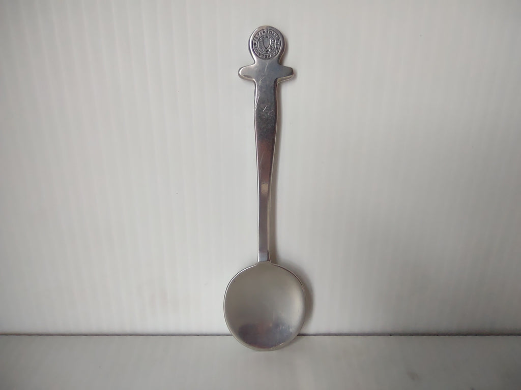 Vintage Joseph Copeland Handmade Pewter Medallion Handle Spoon [7480E]