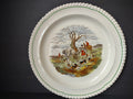 Vintage Off-White Copeland Spode The Huntsman Hunting Scene Plate [7482]