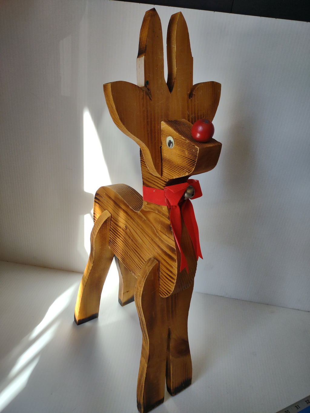 Vintage Wooden Reindeer Family Set of 4 Christmas  [4891]