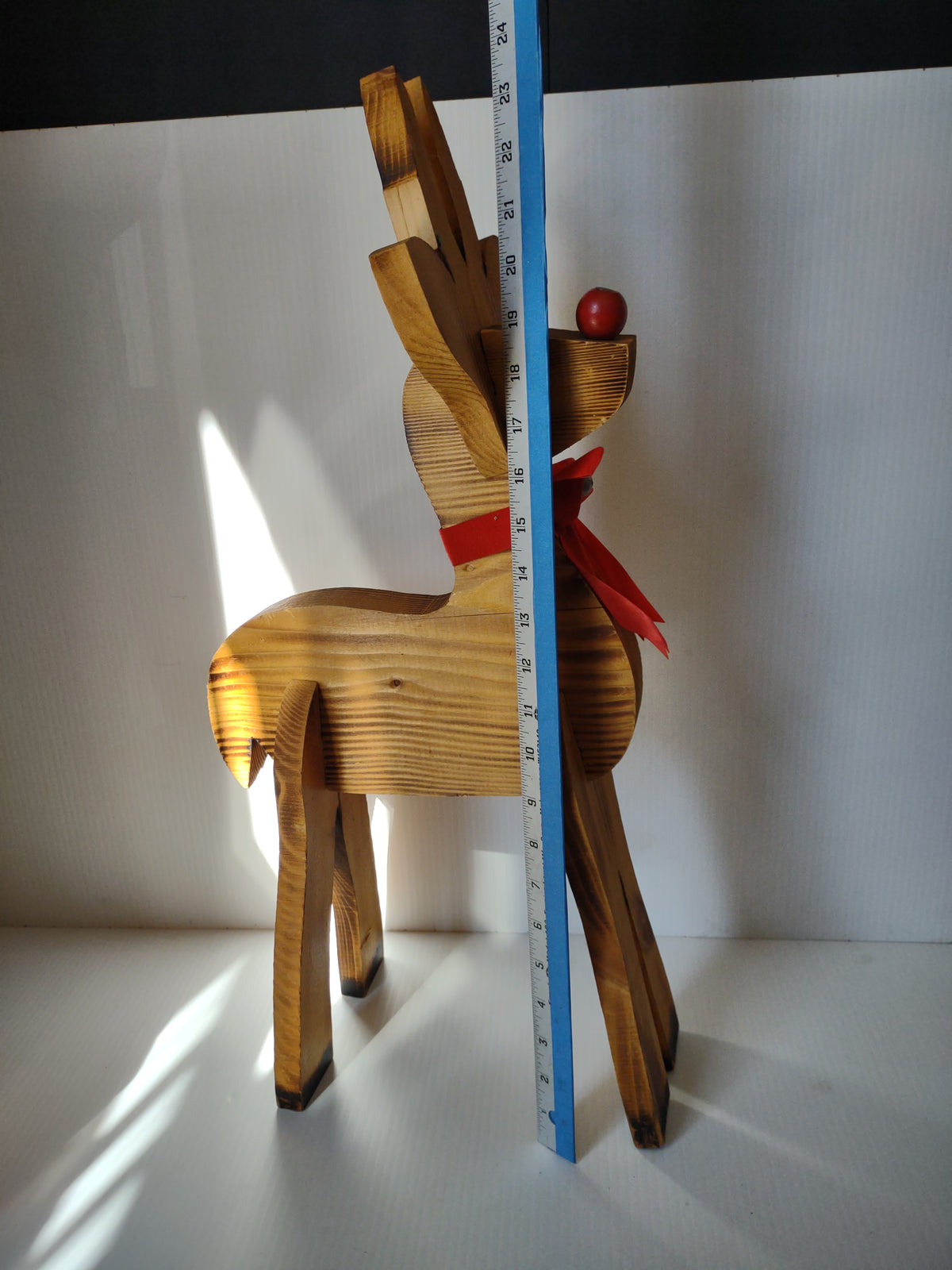 Vintage Wooden Reindeer Family Set of 4 Christmas  [4891]