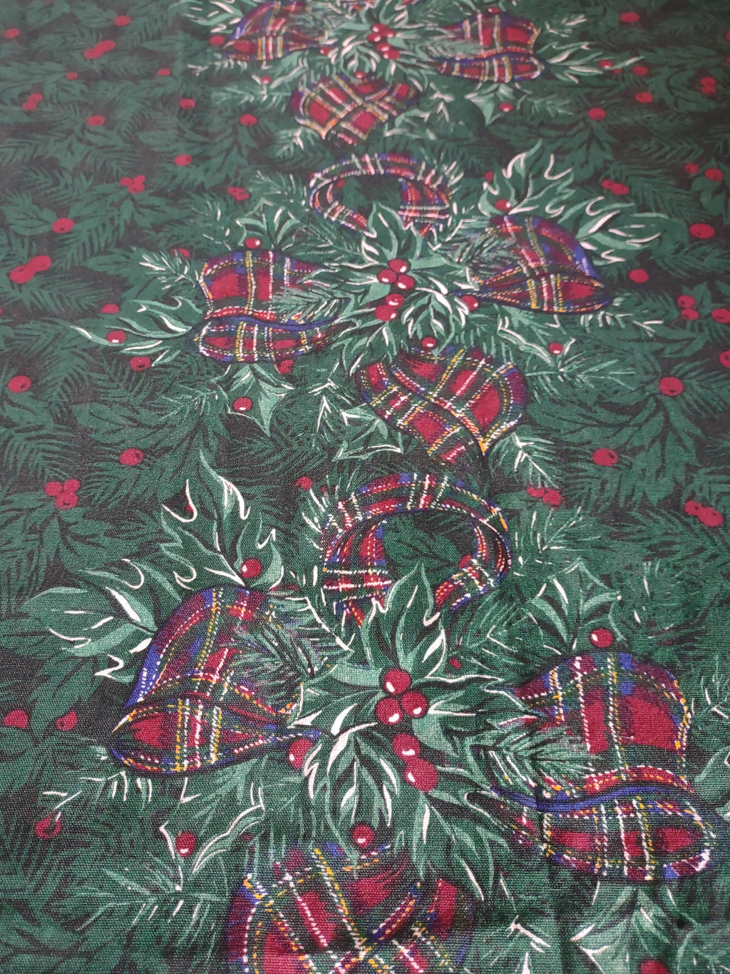 Vintage Charter Club Christmas Tablecloth 110x60 and 10 Napkins Cotton Brazil [4902]