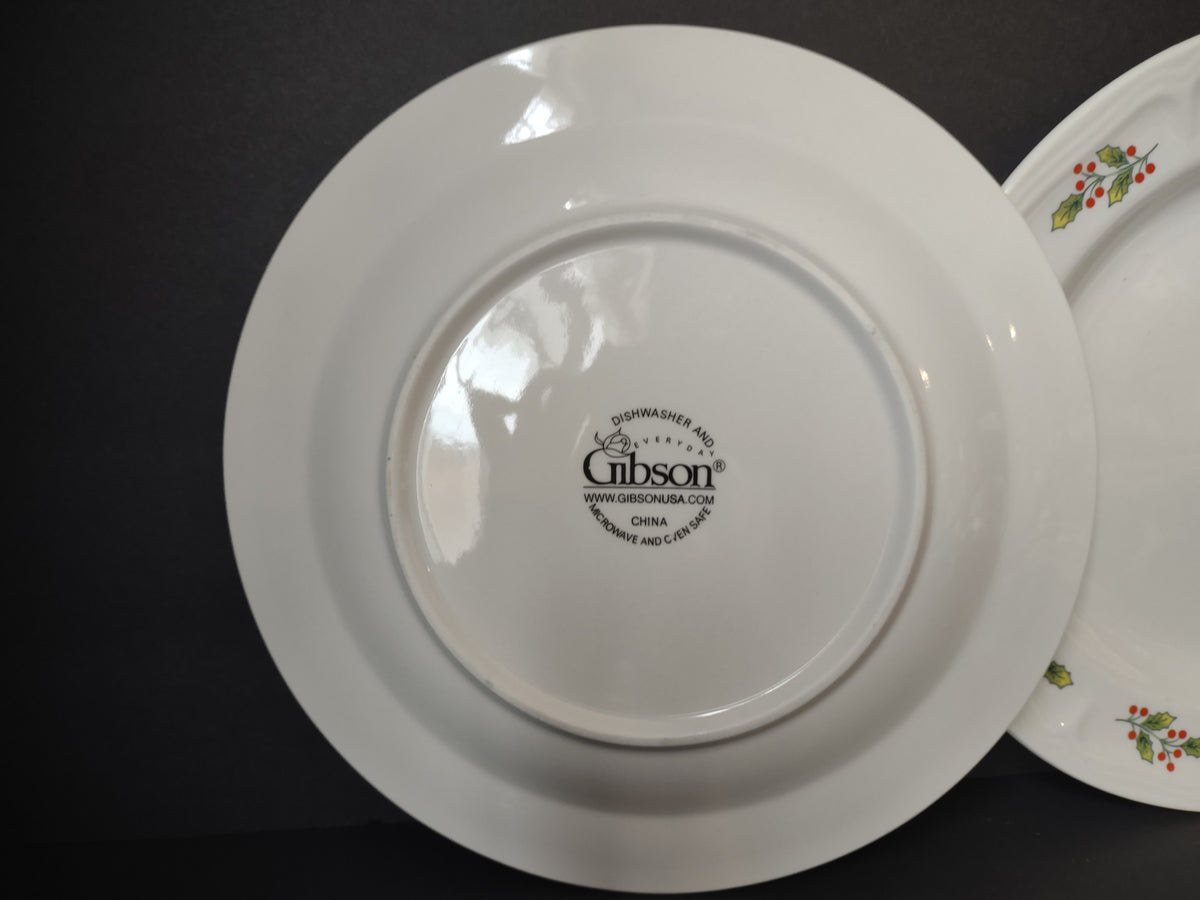 Gibson China backstamp on underside of plate