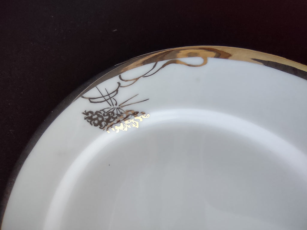 Gold floral decoration detail