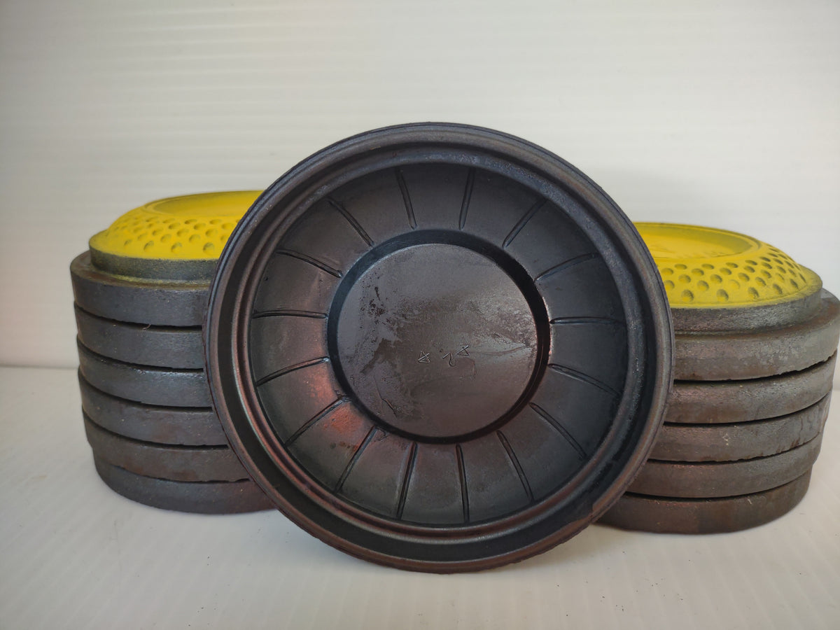 Vintage White Flyer AA Yellow & Black Clay Pigeon Skeet Targets Lot of 12 [7525]