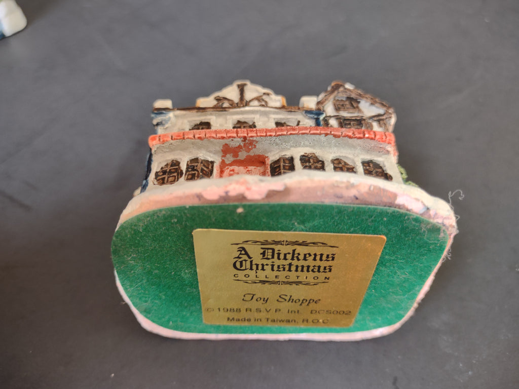 Vintage RSVP Dickens Christmas Village Scrooge Home 4 Piece Lot [8148n]