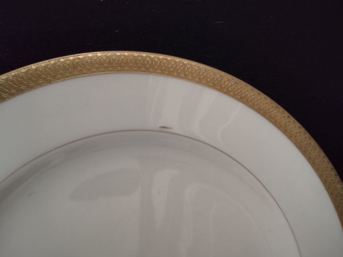 Textured gold border close-up