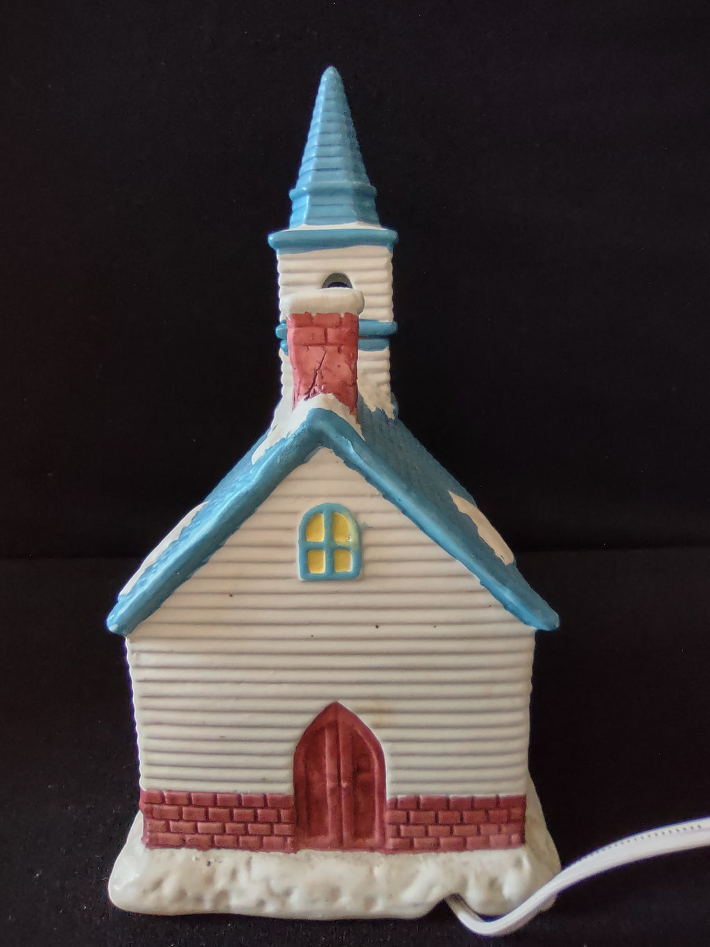 Rear of church and red chimney