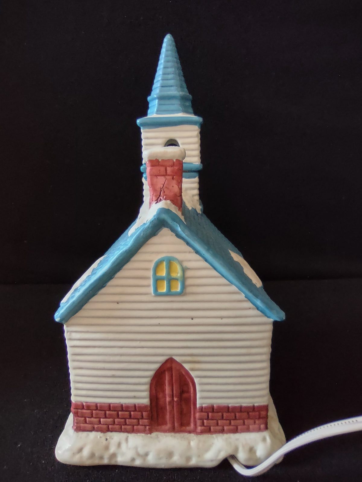 Rear of church and red chimney