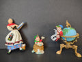 Hallmark 2001 Lettera Globus and Mrs Claus three-piece ornament set