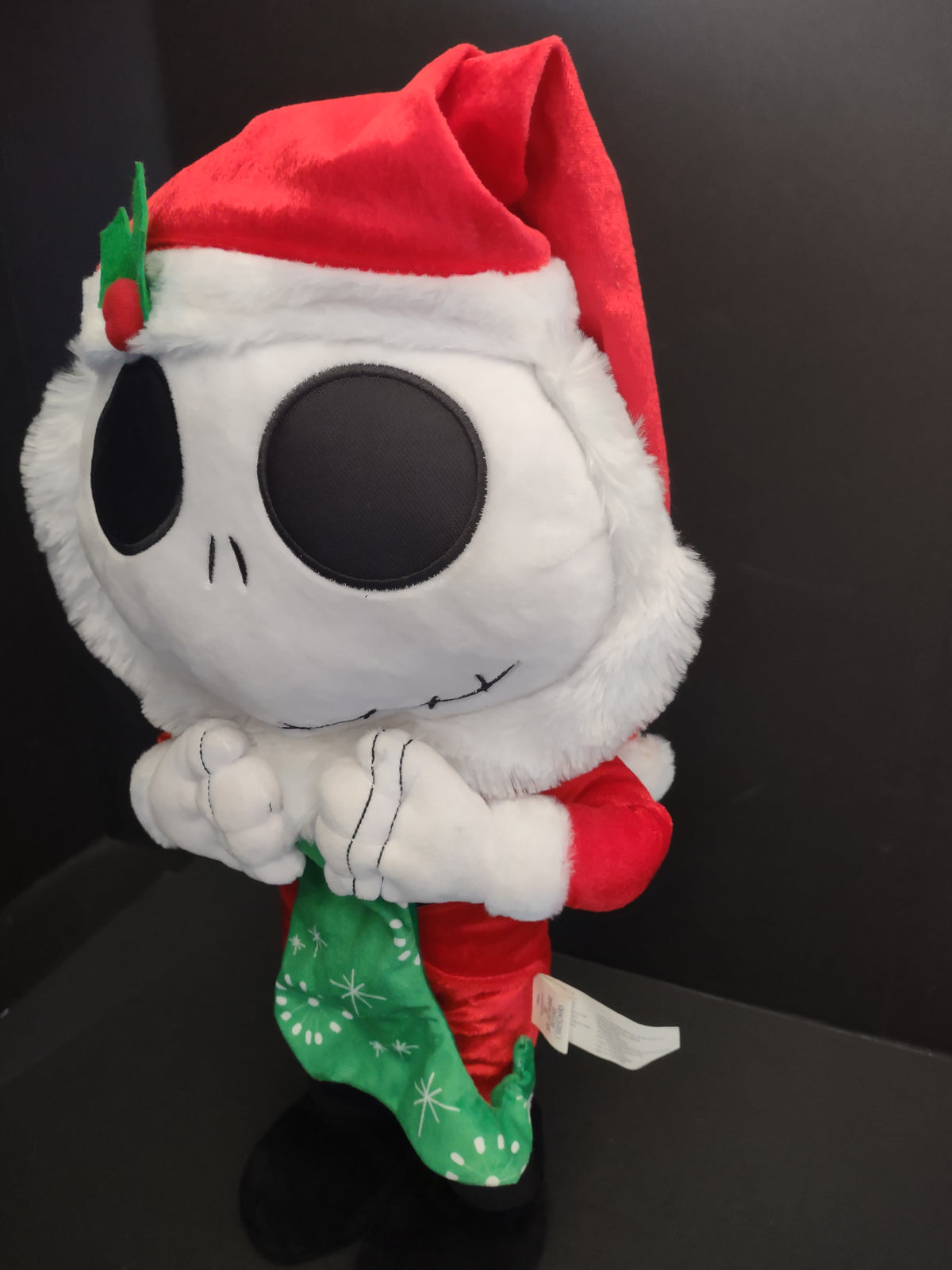 Vintage Disney Jack Skellington Santa Nightmare Before Christmas Plush [8152n]