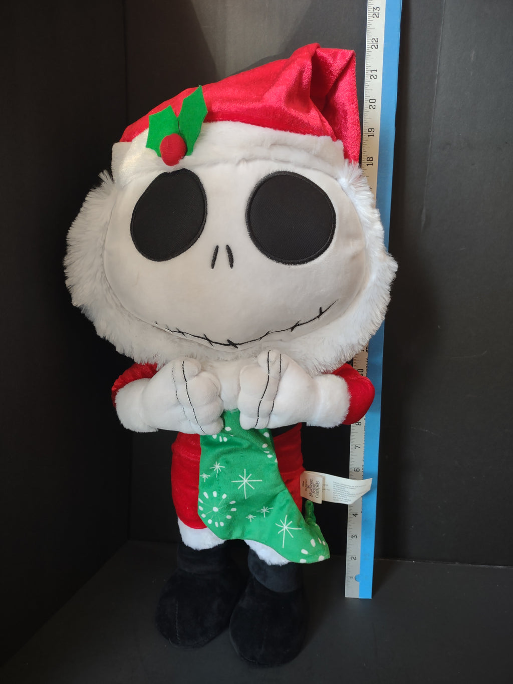 Vintage Disney Jack Skellington Santa Nightmare Before Christmas Plush [8152n]