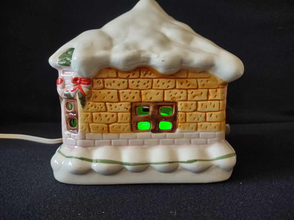 Opposite side with green illuminated window