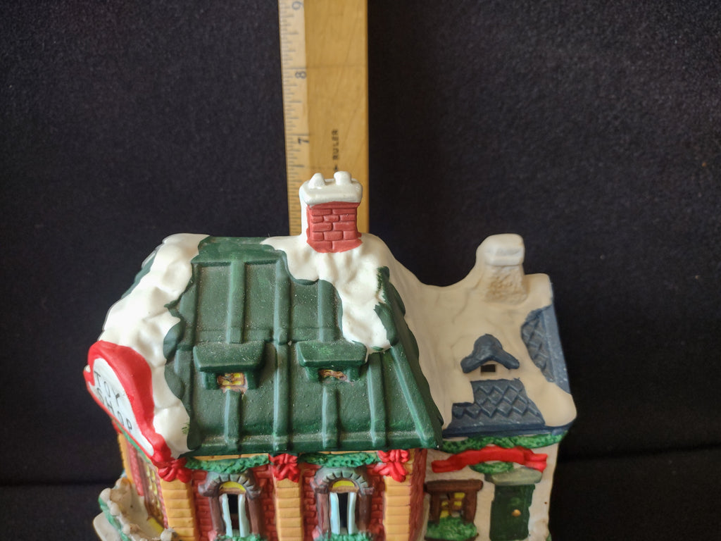 Village toy shop with width ruler