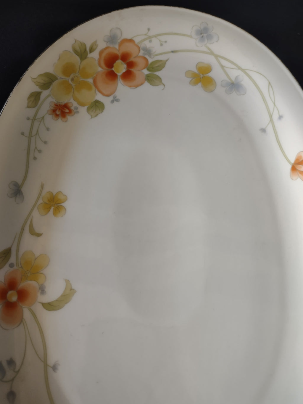 Seltmann Weiden oval floral platter front view