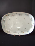 Vintage Krautheim Franconia Fleurettes Floral Gold Trim Serving Turkey Oval Plate [7530]
