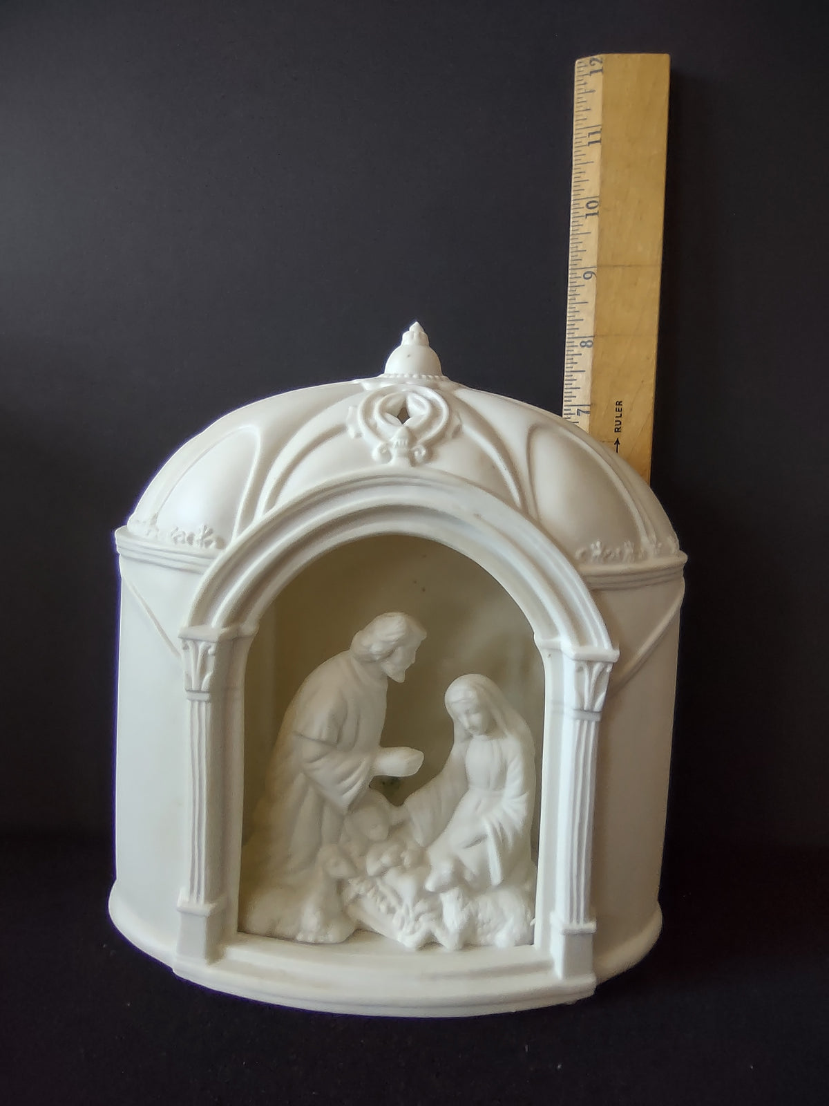 Nativity front with ruler