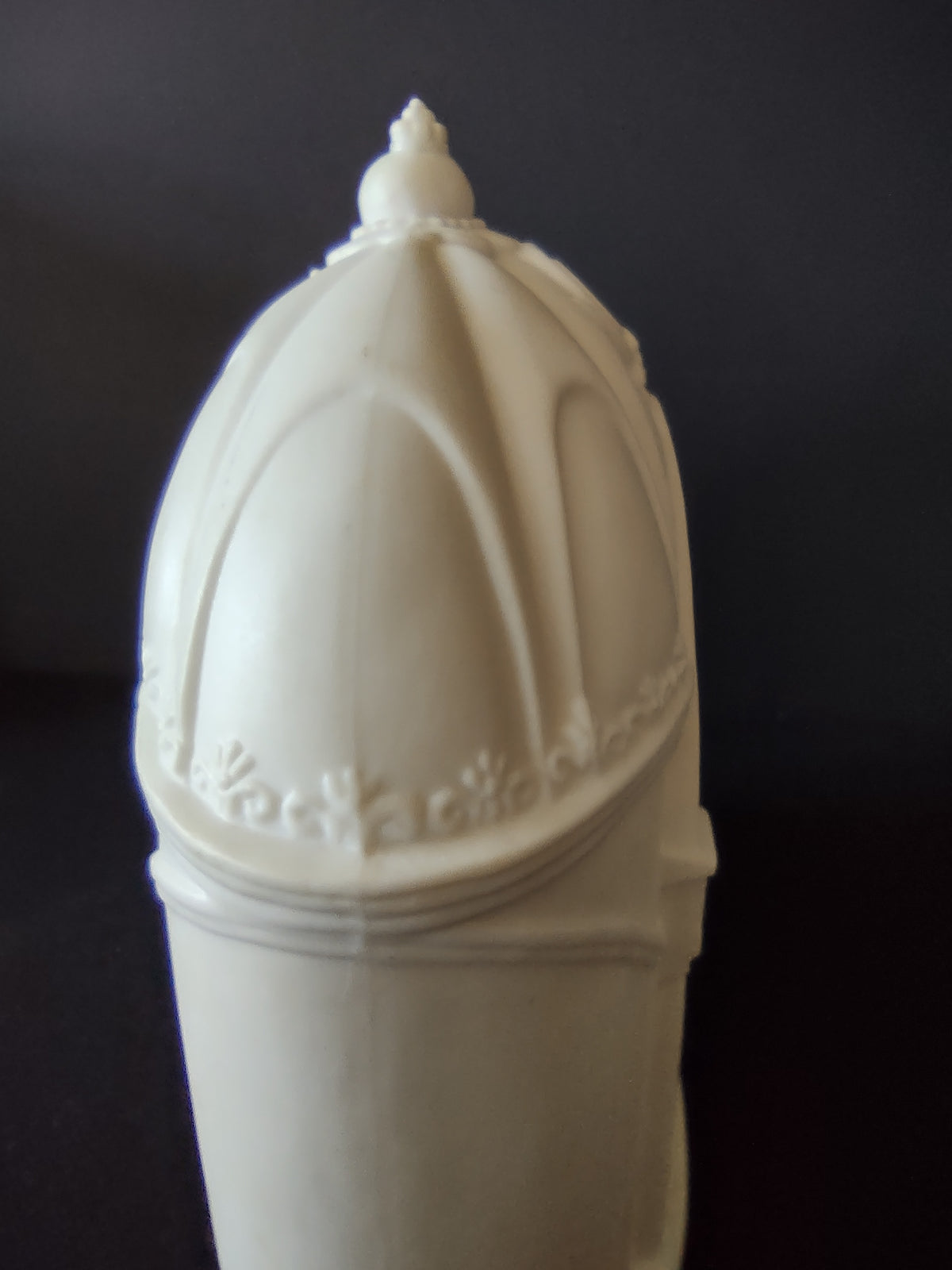 Rear view of Nativity decoration