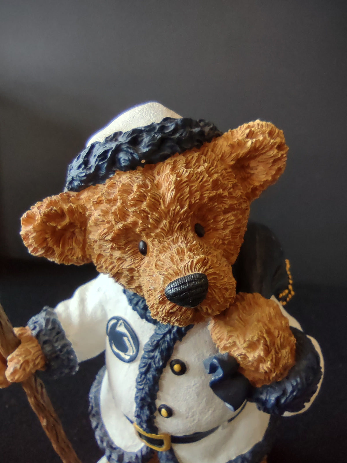 Vintage Ridgewood Penn State Santa Claude Bear Christmas Figurine 2003 [8162n]