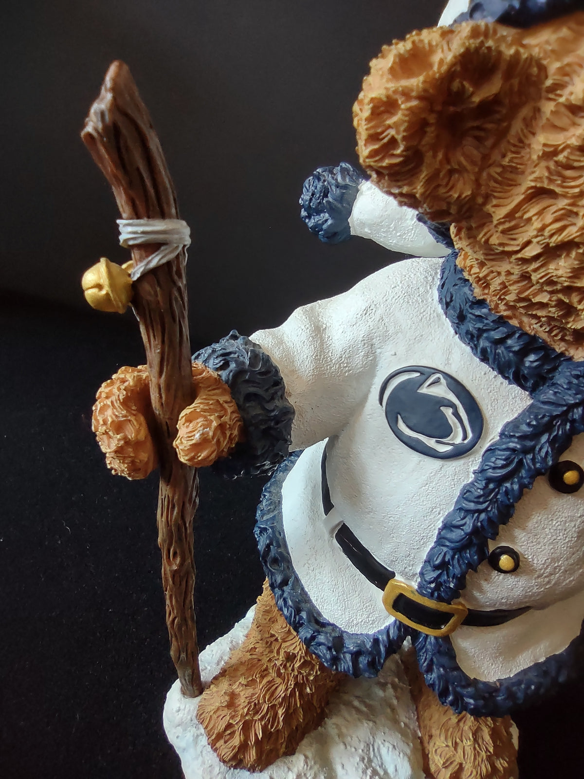 Vintage Ridgewood Penn State Santa Claude Bear Christmas Figurine 2003 [8162n]