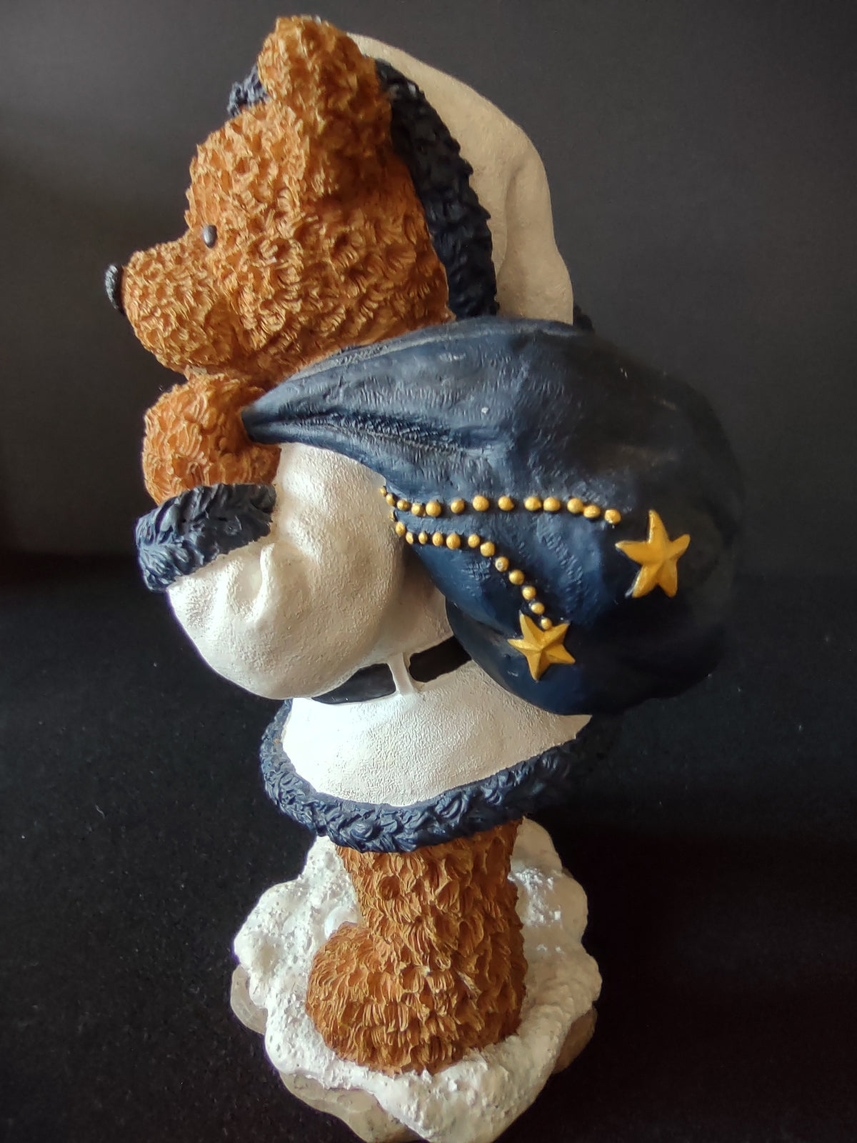 Vintage Ridgewood Penn State Santa Claude Bear Christmas Figurine 2003 [8162n]