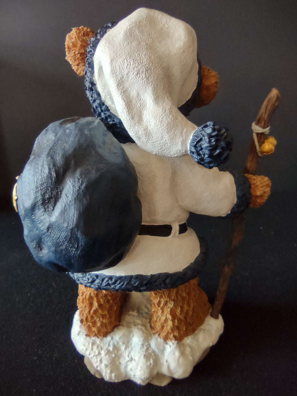 Vintage Ridgewood Penn State Santa Claude Bear Christmas Figurine 2003 [8162n]