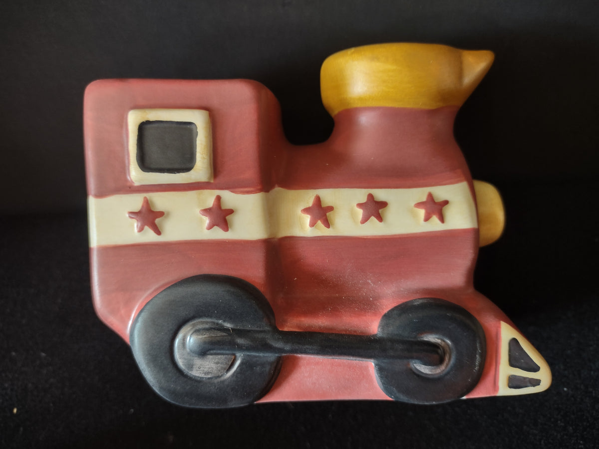 Sakura Warren Kimble ceramic train and matching drum