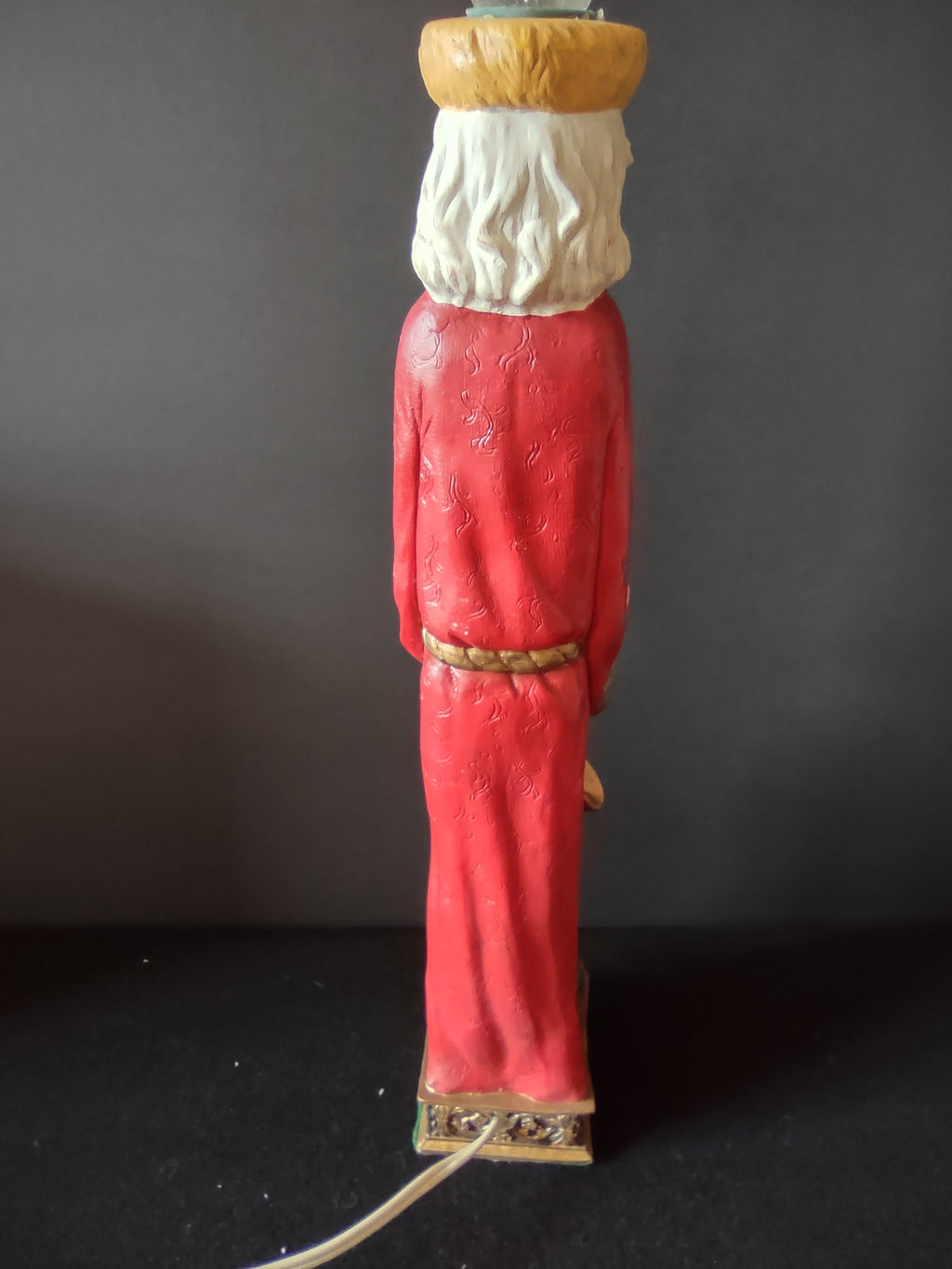 Santa hands and toy-filled sack details