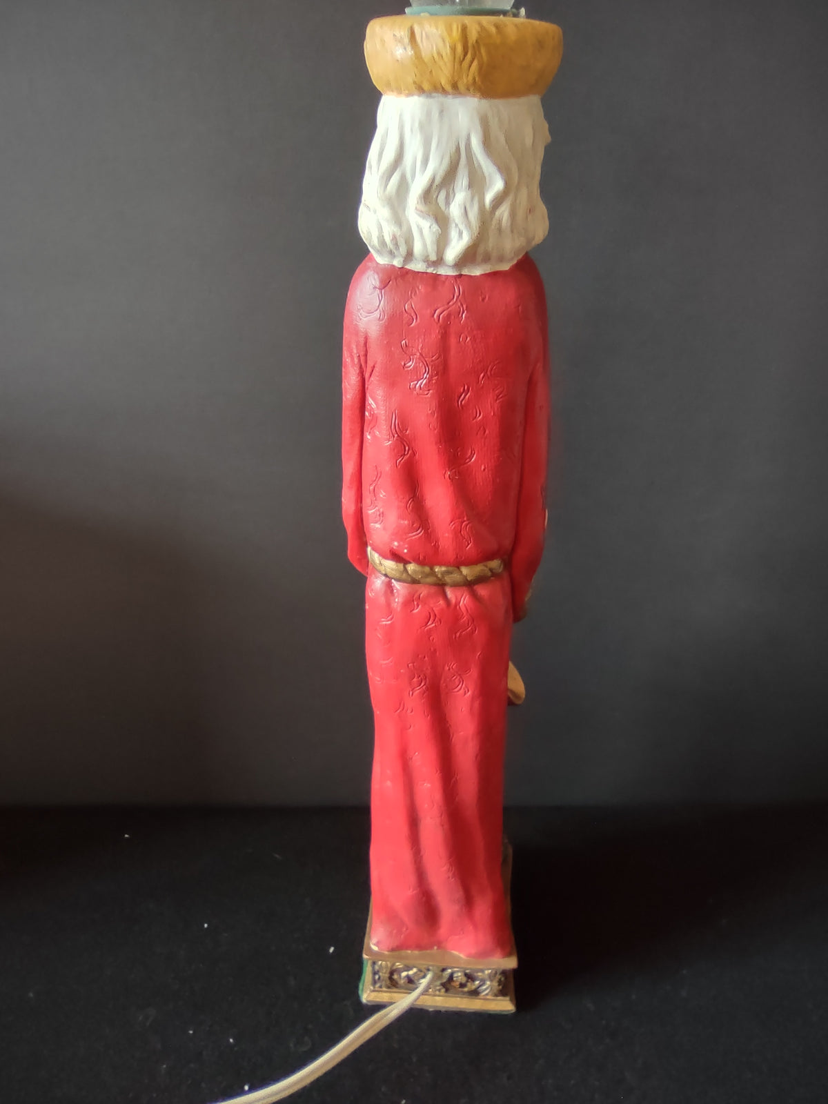 Santa hands and toy-filled sack details
