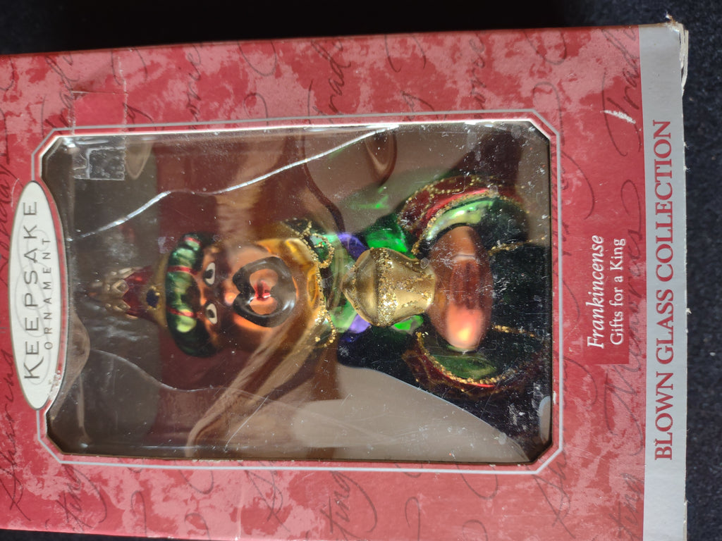 Wise man glass ornament side view