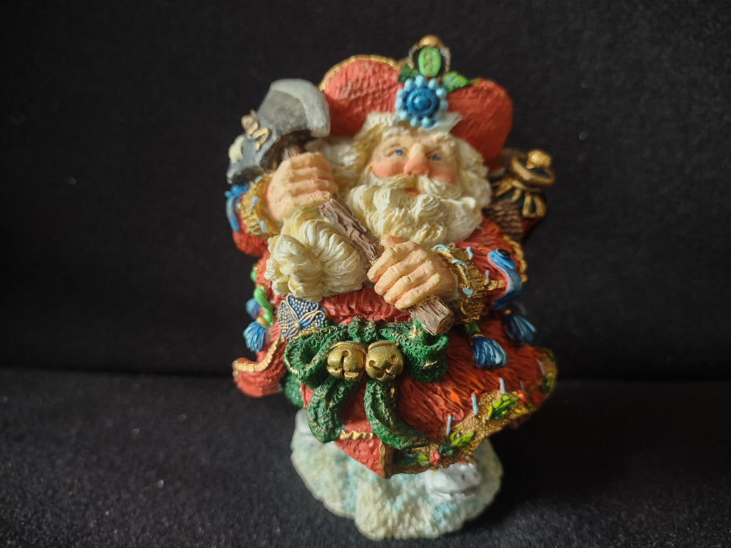 Vintage Possible Dreams Crinkle Claus Fireman Santa Figurine 1998 [8178n]