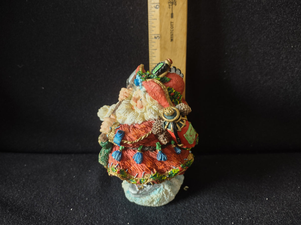 Vintage Possible Dreams Crinkle Claus Fireman Santa Figurine 1998 [8178n]