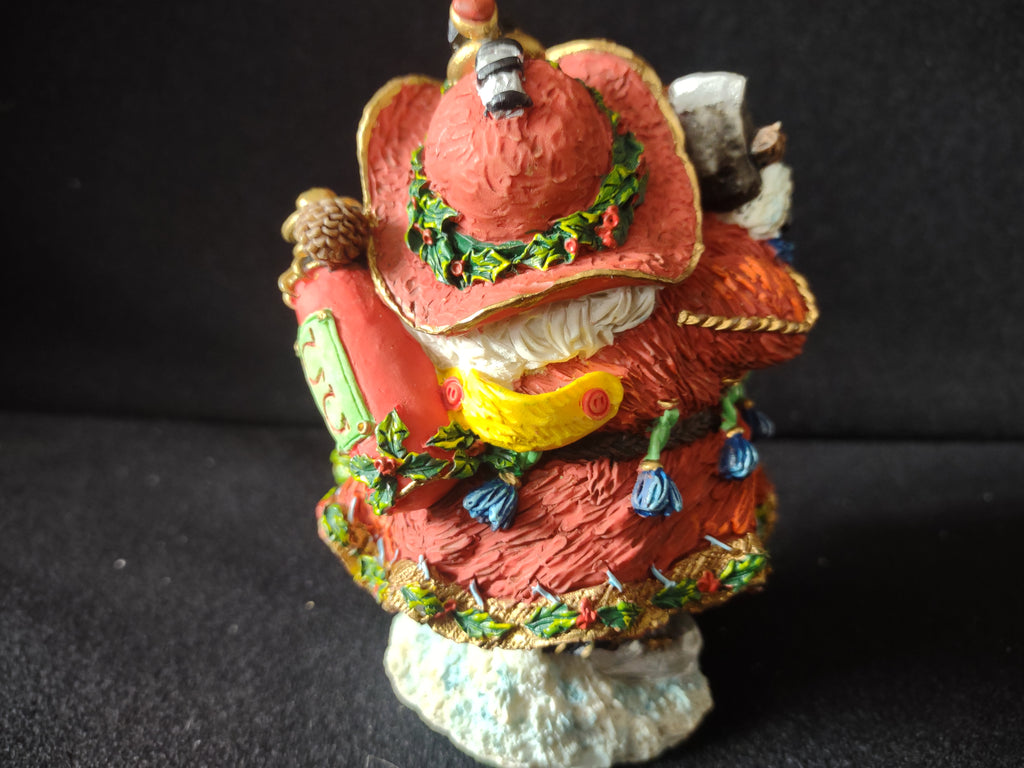 Vintage Possible Dreams Crinkle Claus Fireman Santa Figurine 1998 [8178n]