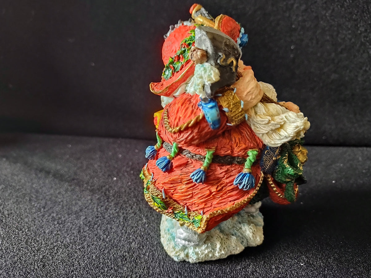Vintage Possible Dreams Crinkle Claus Fireman Santa Figurine 1998 [8178n]
