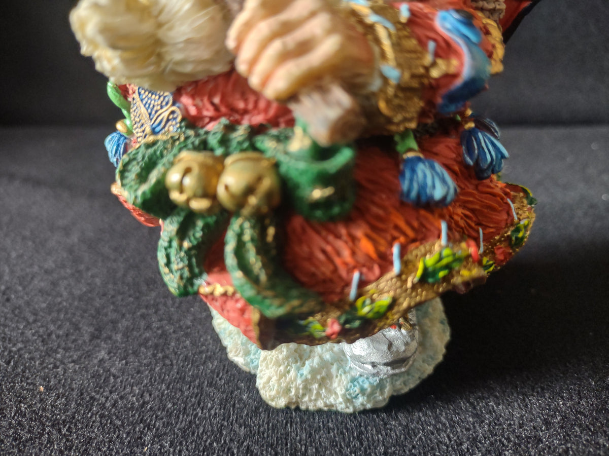 Vintage Possible Dreams Crinkle Claus Fireman Santa Figurine 1998 [8178n]