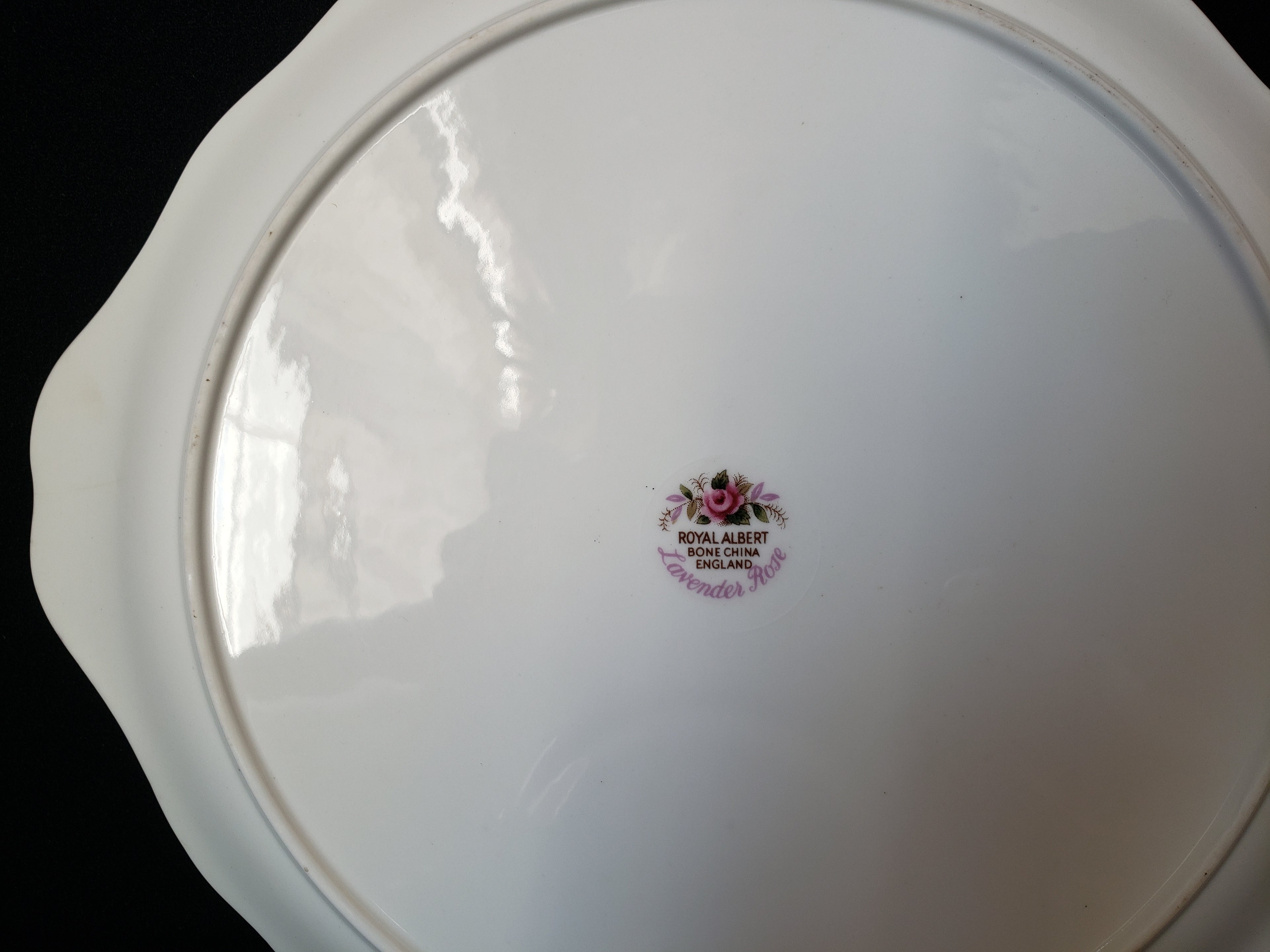 Vintage Royal Albert Dessert Plate Lavender Rose Gold Trim (lot 2044)