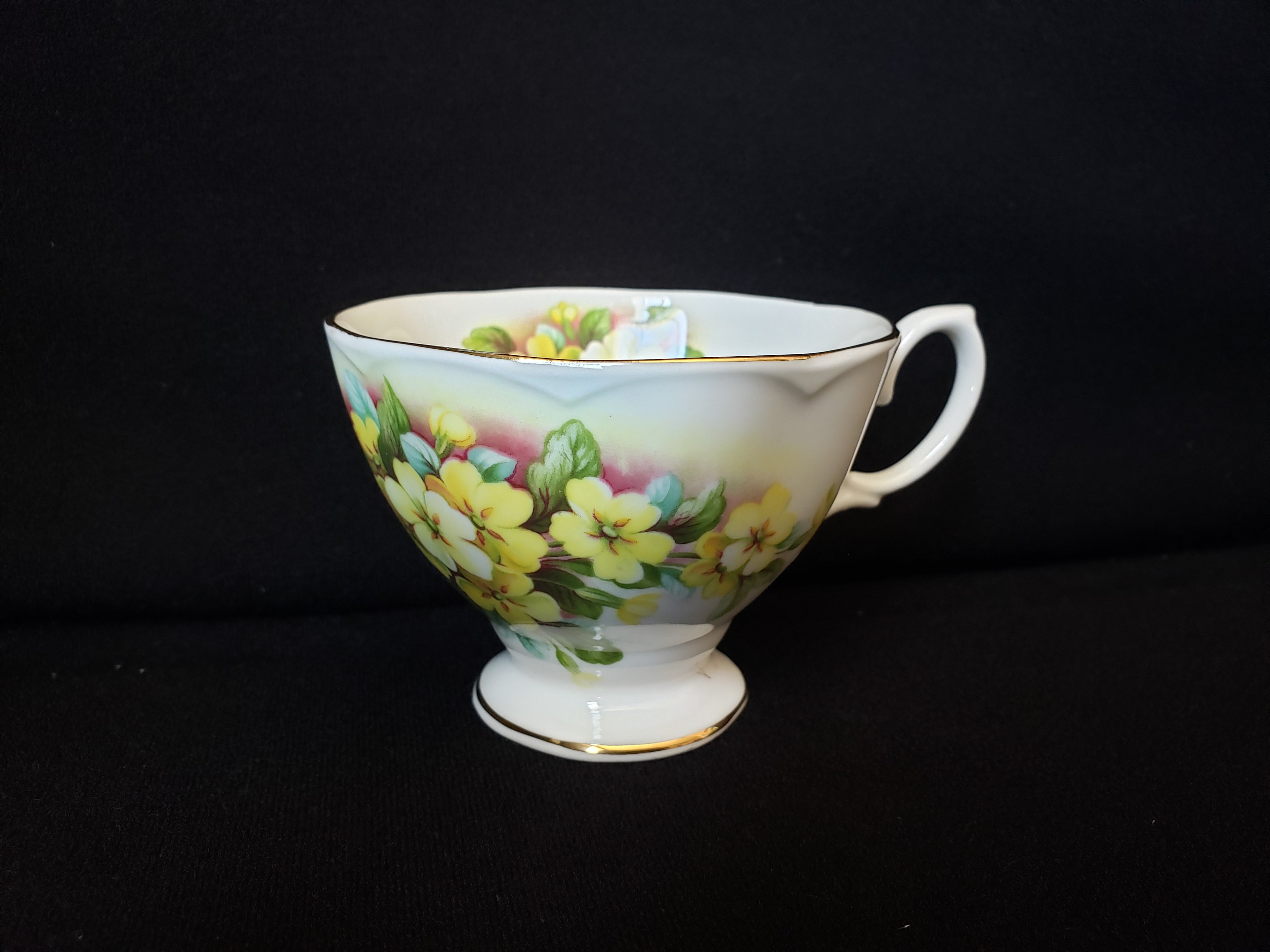 Vintage Royal Albert Floral Primula Demitasse Cup ONLY (lot 2038)