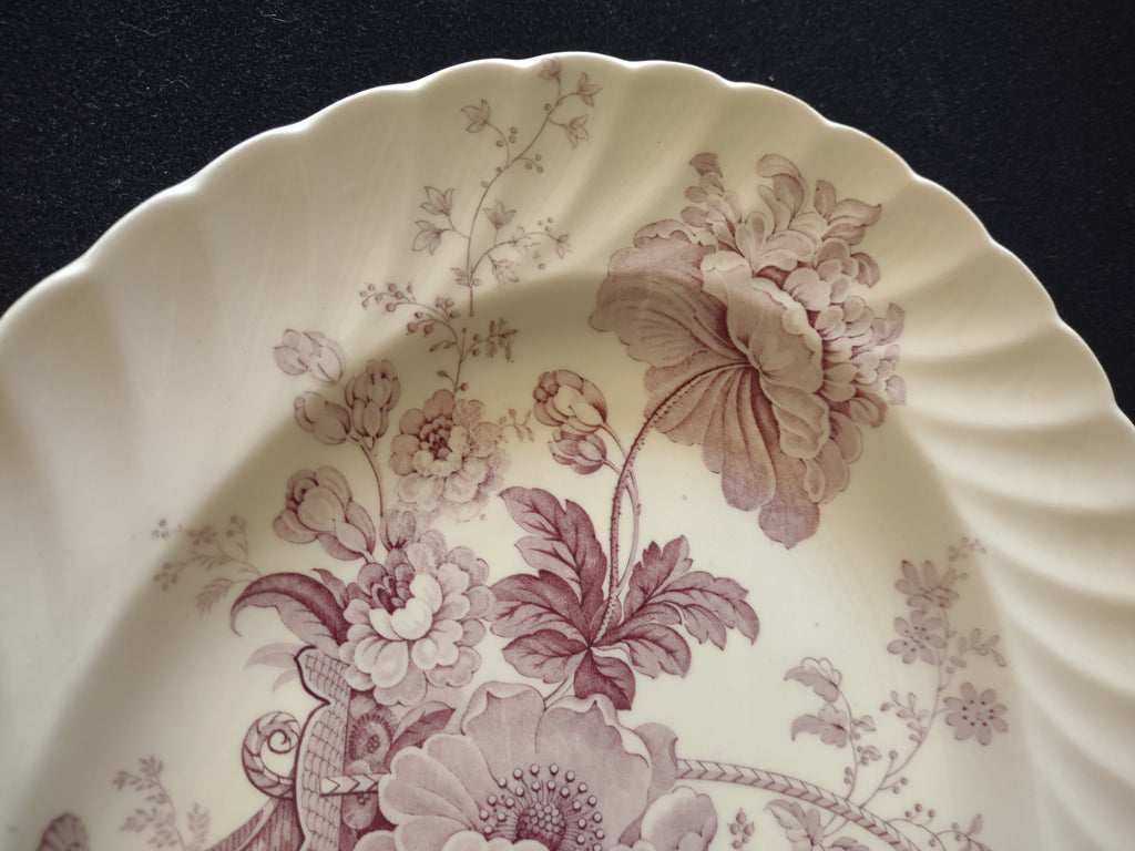 Vintage Royal Staffordshire Serving Platter Charlotte Floral Basket (Lot 5676)