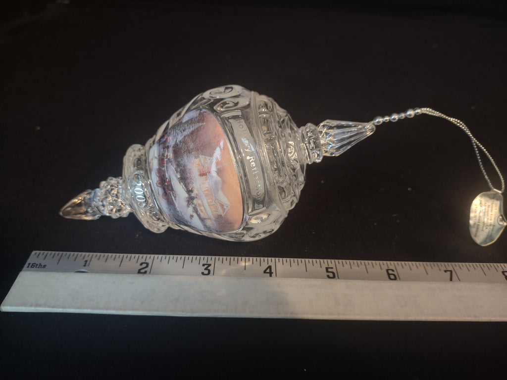 Thomas Kinkade Bradford 2005 Annual Crystal Ornament Holiday (lot 2482c)