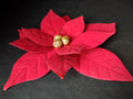 Christmas 13" Metal Poinsettia Flower (lot 3406)