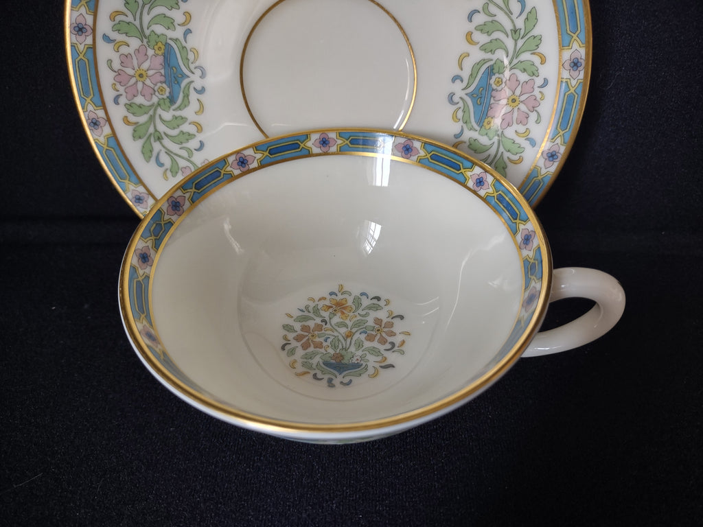 Vintage Lenox Tea Cup with Saucer Mystic Gold Stamp (lot 1812)