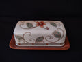Vintage Pfaltzgraff USA Butter Dish Mission Flower (lot 5272)