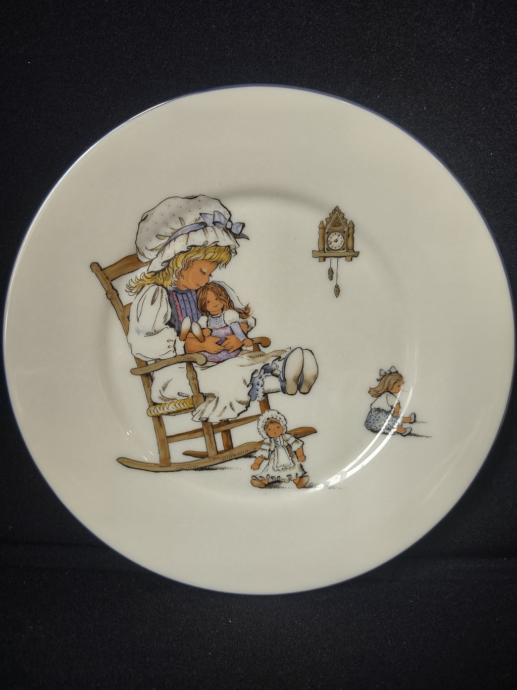 Vintage Lenox Special Dessert or Salad Plate Little Girl Nursery (lot 1859)