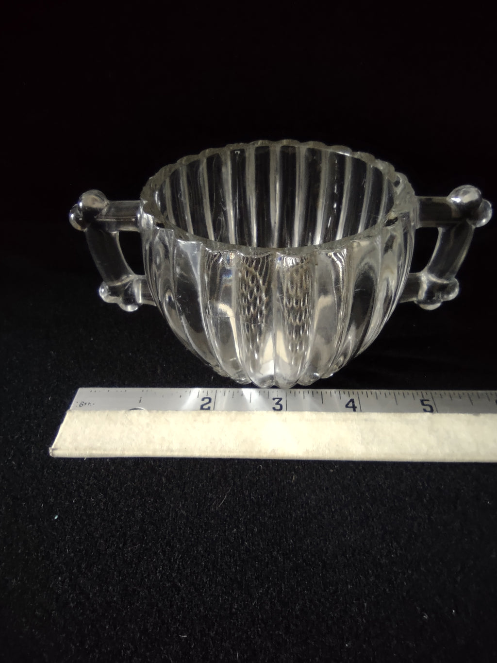 Depression Glass Sugar Bowl Creamer Relish Jar National Pattern Hobnail (Lot5308