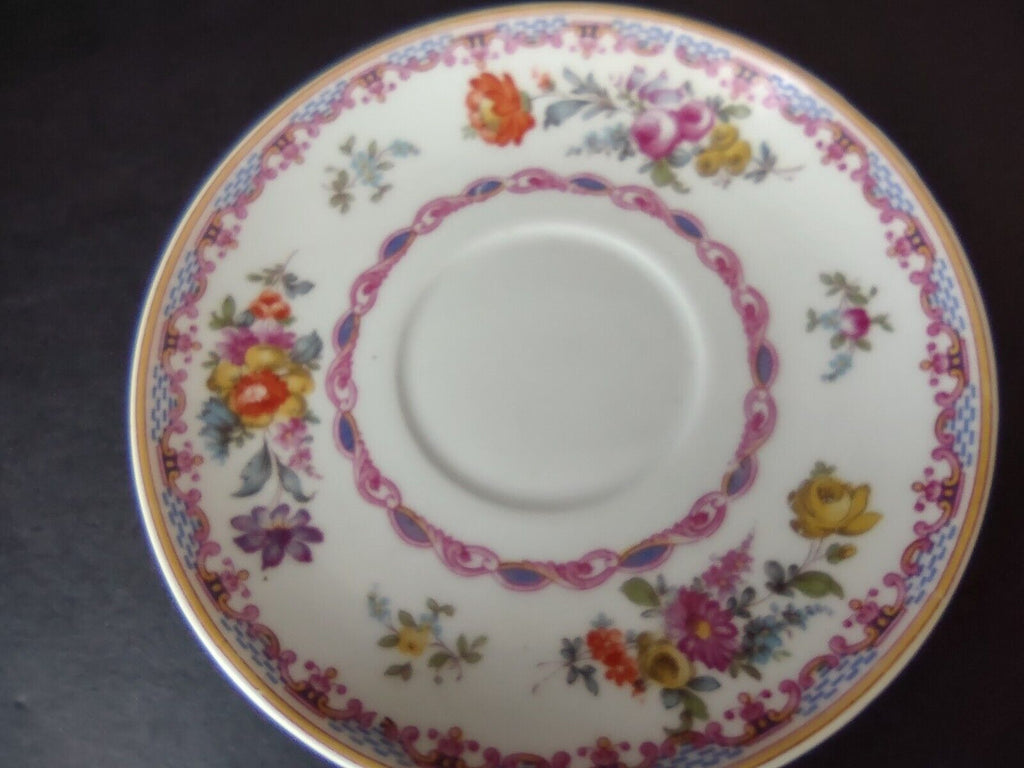 GDA Limoges France Saucer ONLY Pink Floral (lot 740)