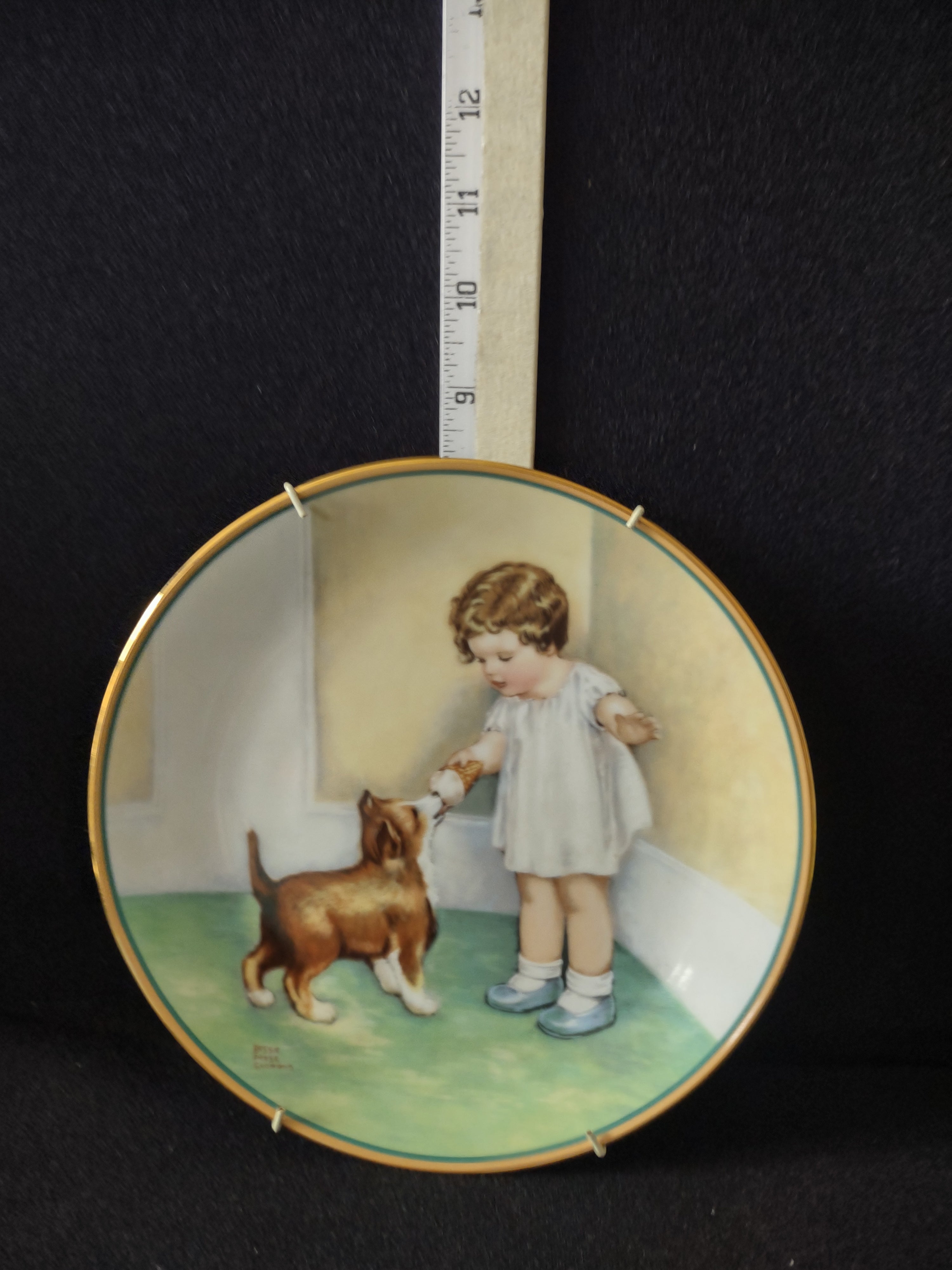 Vintage Bessie Pease Gutmann Plate Child Best Friend The Reward (Lot 5109)