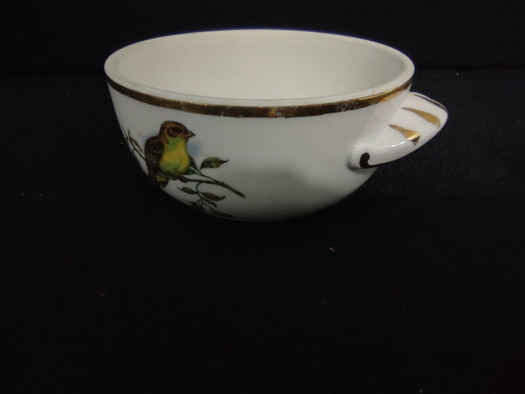 041 Vintage Collectible Pivilite Porcelain French Dish Bowl with Birds