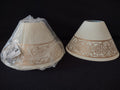 Vintage Interior Accents Lumination Lamp Shade x 2 Cream Golden (lot 3238)